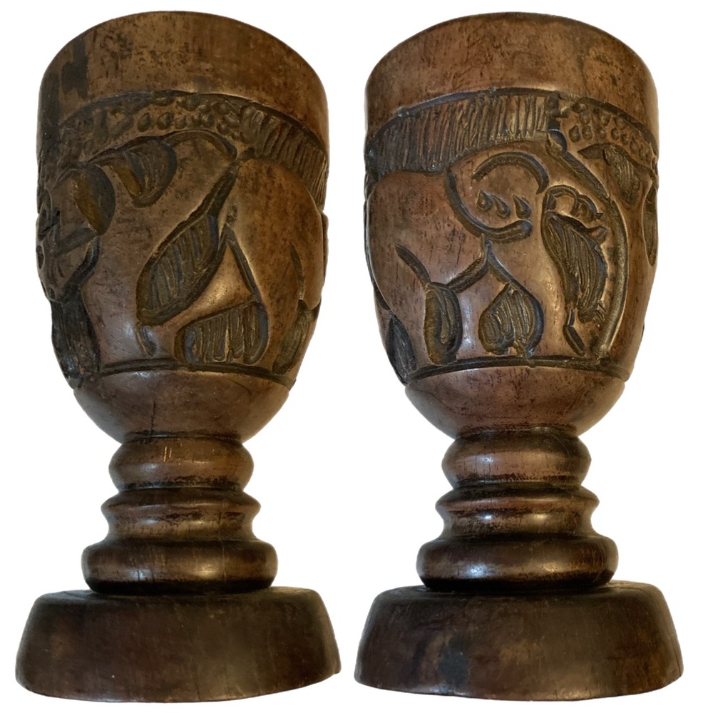 One Handmade African mortar, safari, global, hardwood, hand carved, heavy!